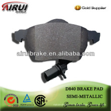 D840 OE calidad B5 / A6 semi-metálico freno pad